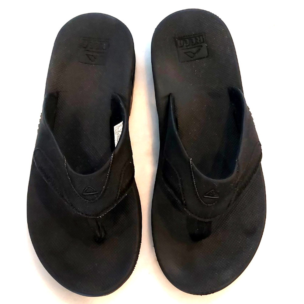 REEF BLACK BOTTLE OPENER FLIP FLOP THONG SANDALS, MENS SIZE 12‎
